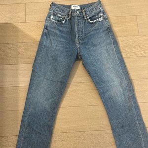 Agolde RILEY HIGH RISE STRAIGHT CROP Jeans, Frequency, Size 23, $64 (Orig $188)!